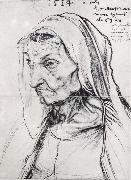 Albrecht Durer Durer-s Mother Barbara,Nee Holper oil painting on canvas